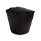 Коробка картонная для лапши 750мл WOK С круглым дном цвет Черный (х50/500)